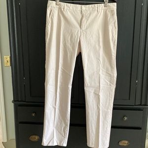 Tommy Hilfiger white with tan stripe pants